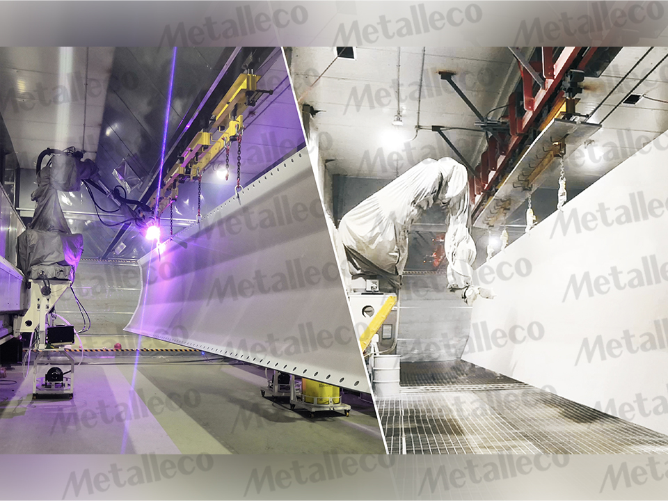 Robot Coating System for Wind Turbine Nacelle Cover