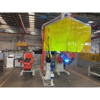 Loader rocker arm seat beam, rocker arm robot welding system